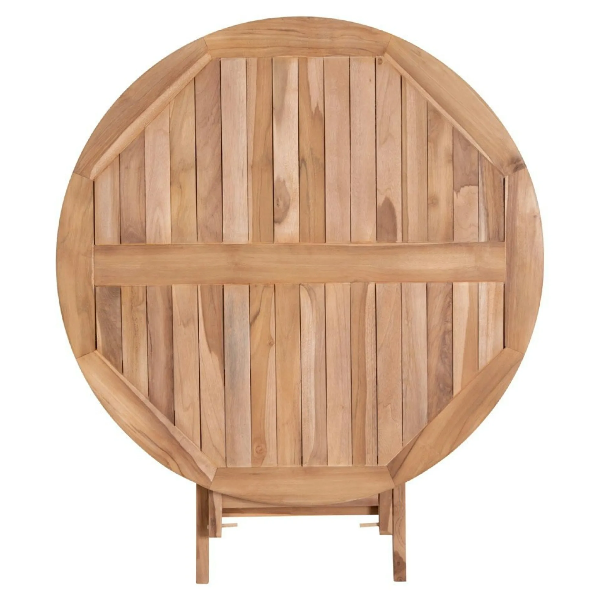 Table de jardin ronde en teck ø100 cm TANETE