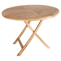 Table de jardin ronde en teck ø100 cm TANETE