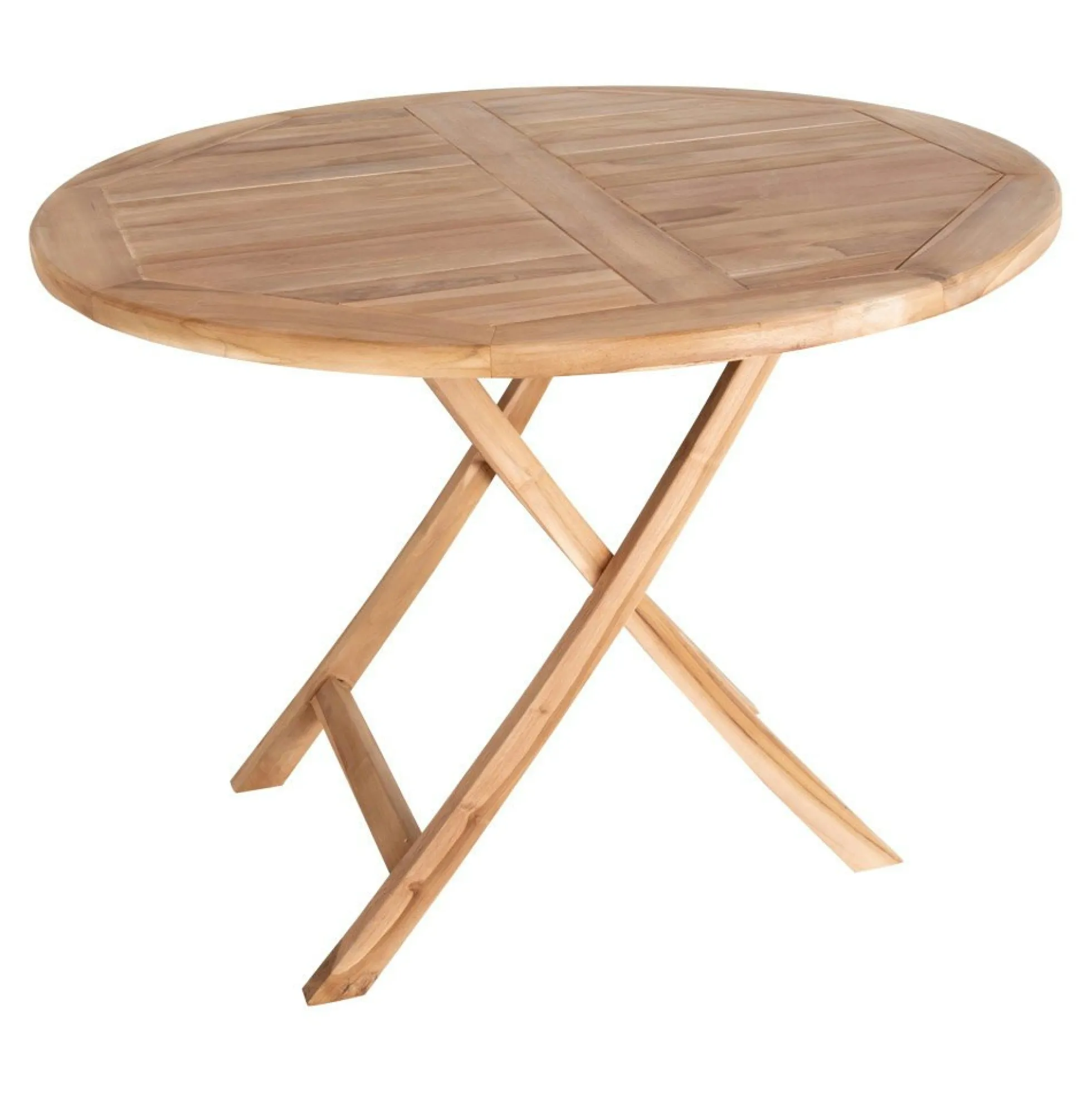 Table de jardin ronde en teck ø100 cm TANETE