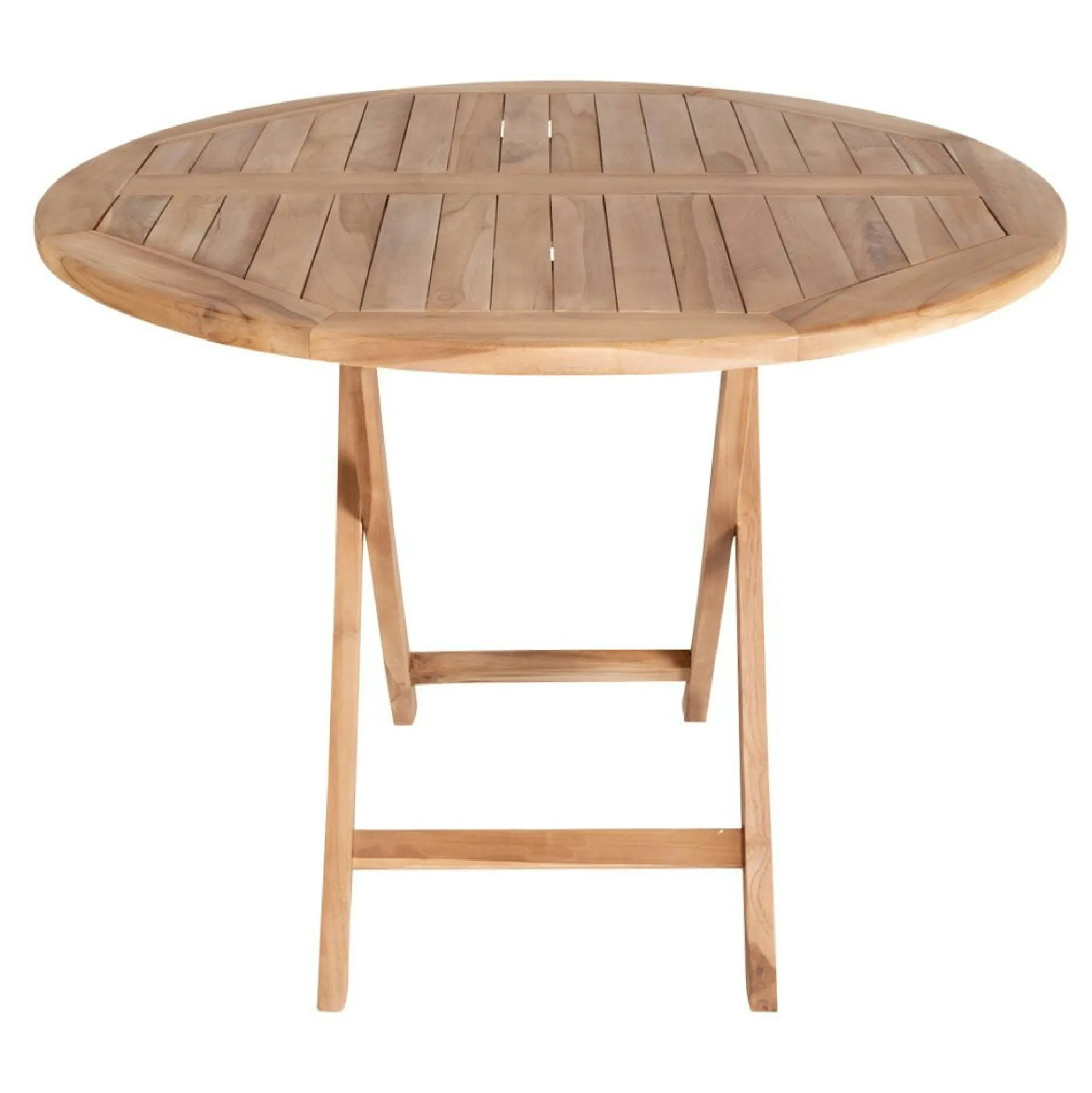Table de jardin ronde en teck ø100 cm TANETE