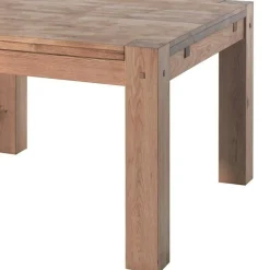 Table de repas carrée chêne massif 140 cm FJORD