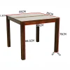 Table de repas carrée Hévéa 85x85x76cm GALA