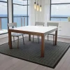 Table de repas carrée Hévéa 130x130x76cm HELENA