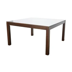 Table de repas carrée Hévéa 130x130x76cm HELENA