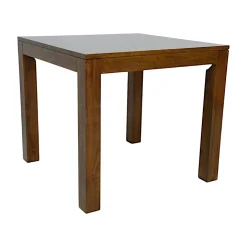 Table de repas carrée Hévéa 85x85x76cm HELENA