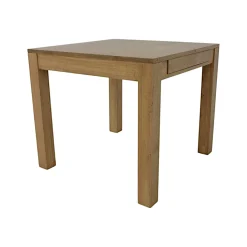 Table de repas extensible Hévéa 85/147x85x76cm HELENA