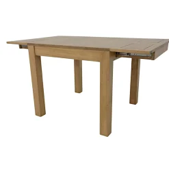 Table de repas extensible Hévéa 85/147x85x76cm HELENA