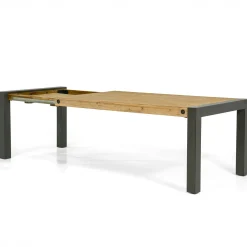 Table de Repas extensible Inspiration Indus' en Acacia et Métal 180/230x100x76cm BROOKLYN