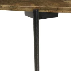 Table de repas forme oblongue bois recyclé chevrons 200 cm KORKAI