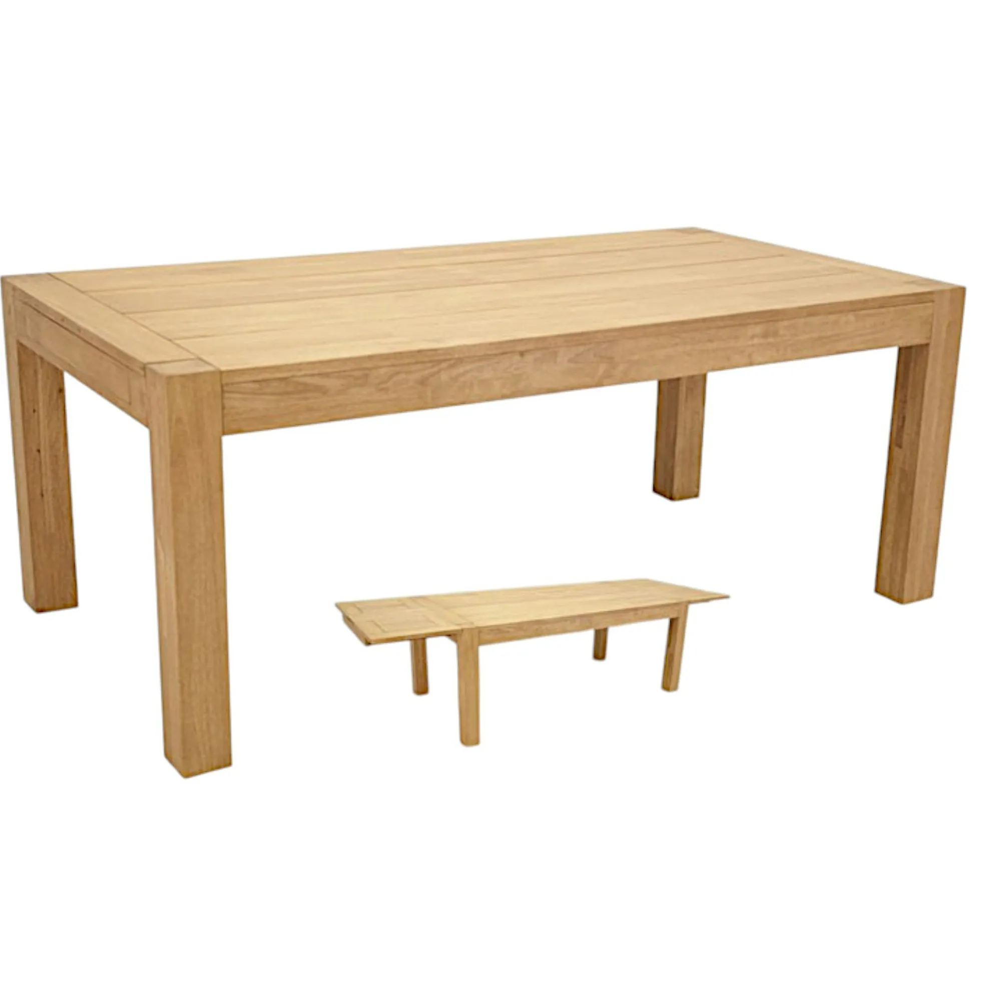 Table de repas Hévéa extensible 190/290x100x76cm ATTAN