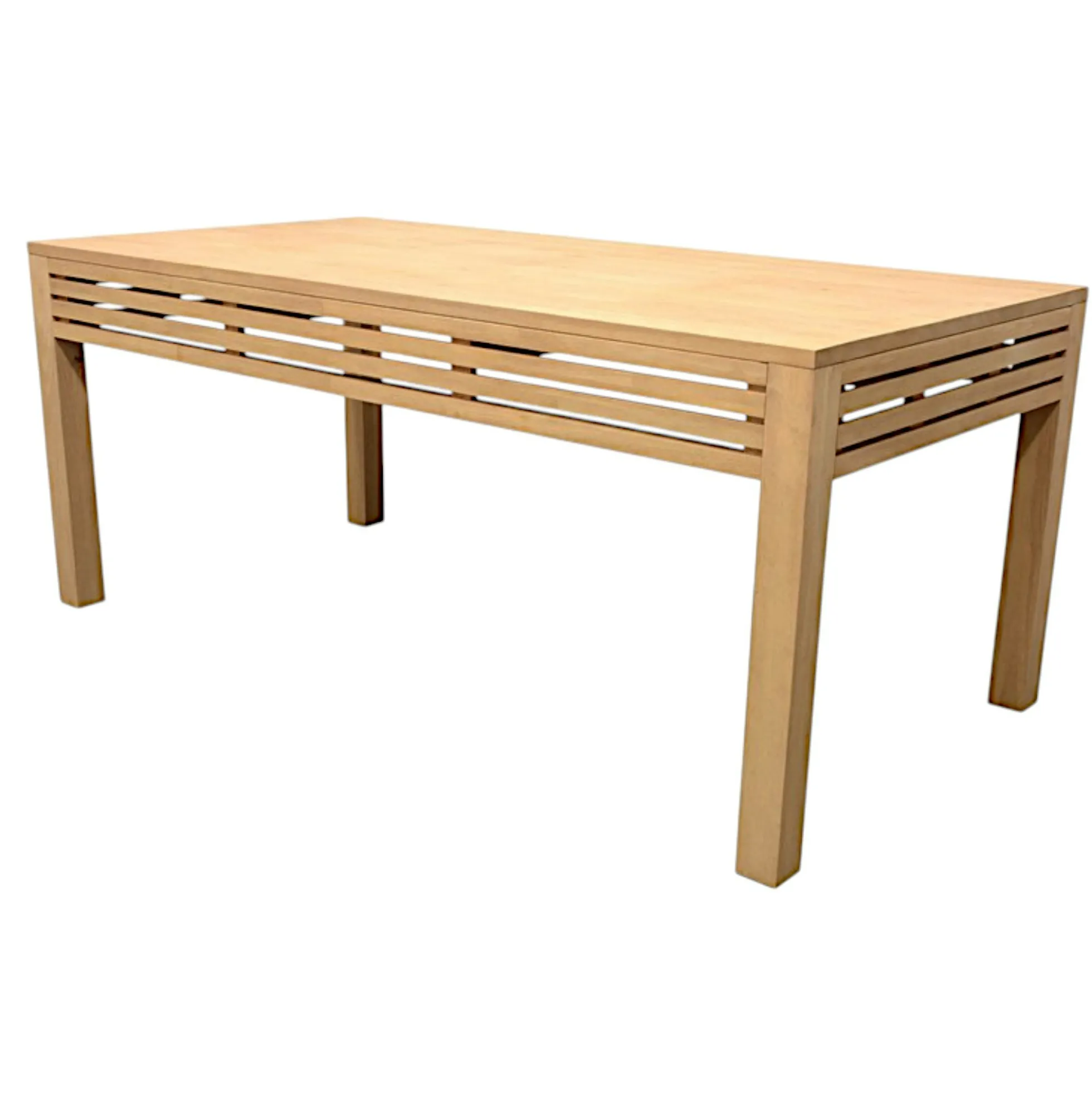 Table de Repas Hévéa façade Persienne 180x90x76cm NEW ORLEANS