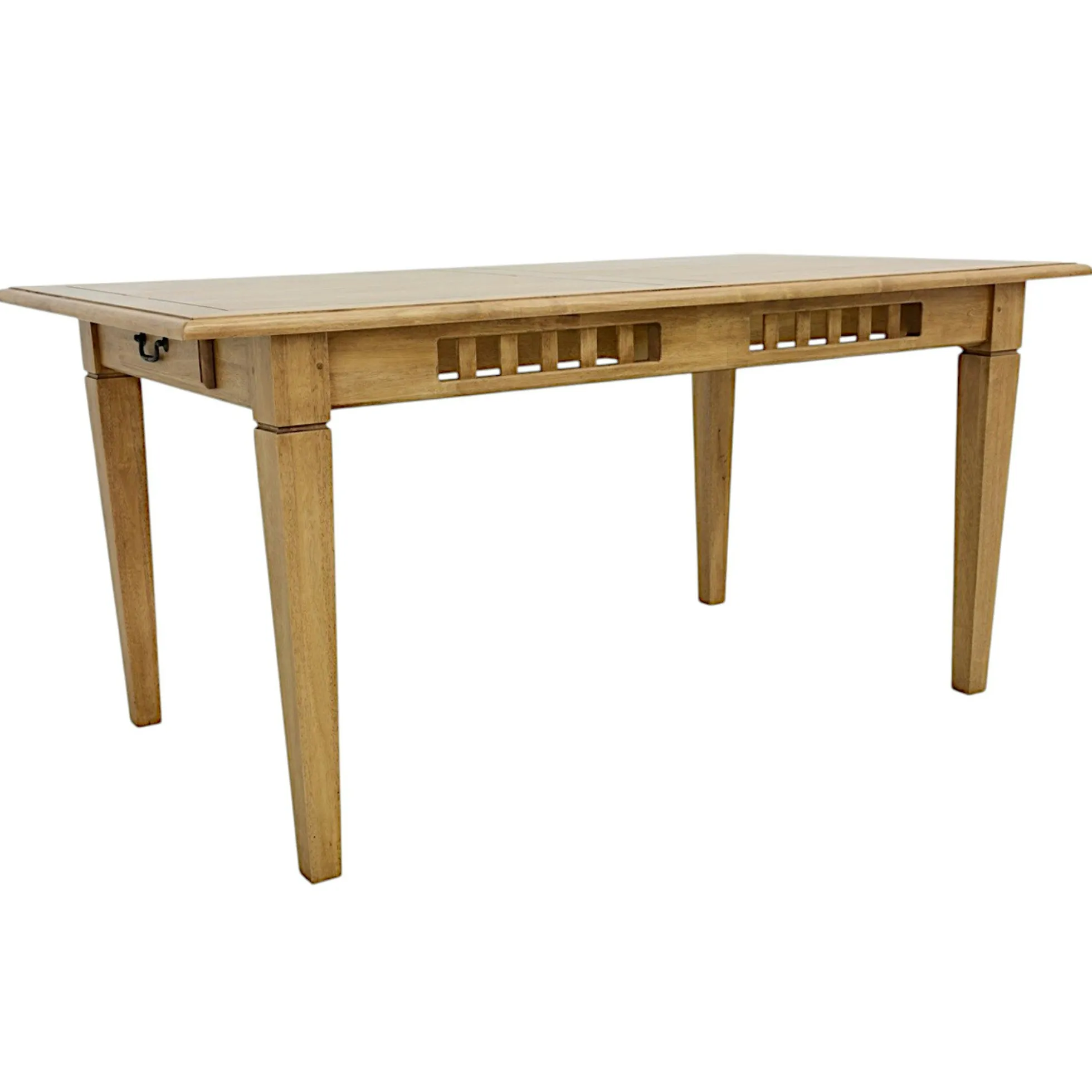Table de repas Hévéa style Colonial, 1tiroir, 160x90x76cm MAORI