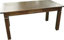 Table de repas Hévéa 1 tiroir 160x85x76cm MAORI