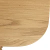 Table de repas moderne angles arrondis pieds baguette AMSTERDAM