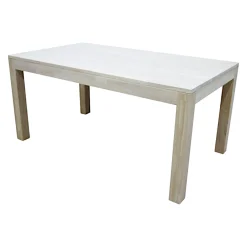 Table de repas rectangle Hévéa 160x90x76cm HELENA