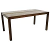 Table de repas rectangle Hévéa 160x85x76cm GALA