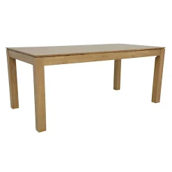 Table de repas rectangle Hévéa 200x100x76cm HELENA