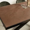 Table de repas rectangulaire bois effet pierre rouille 220 cm BIHAR