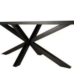 Table de repas rectangulaire bois effet pierre rouille 220 cm BIHAR