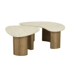 Table de salon contemporaine (ensemble de 2) ASCOLI