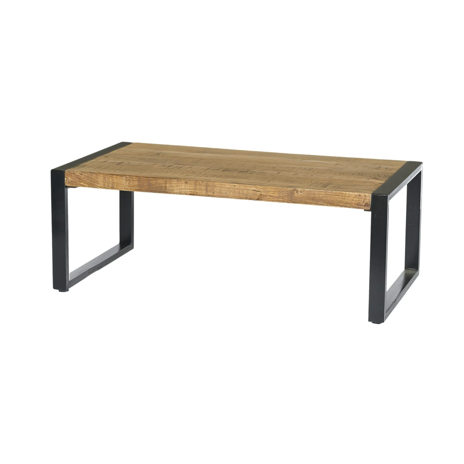 Table de salon rectangulaire bois métal KARGO