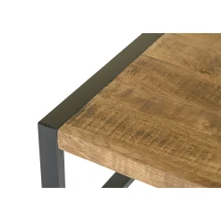 Table de salon rectangulaire bois métal KARGO