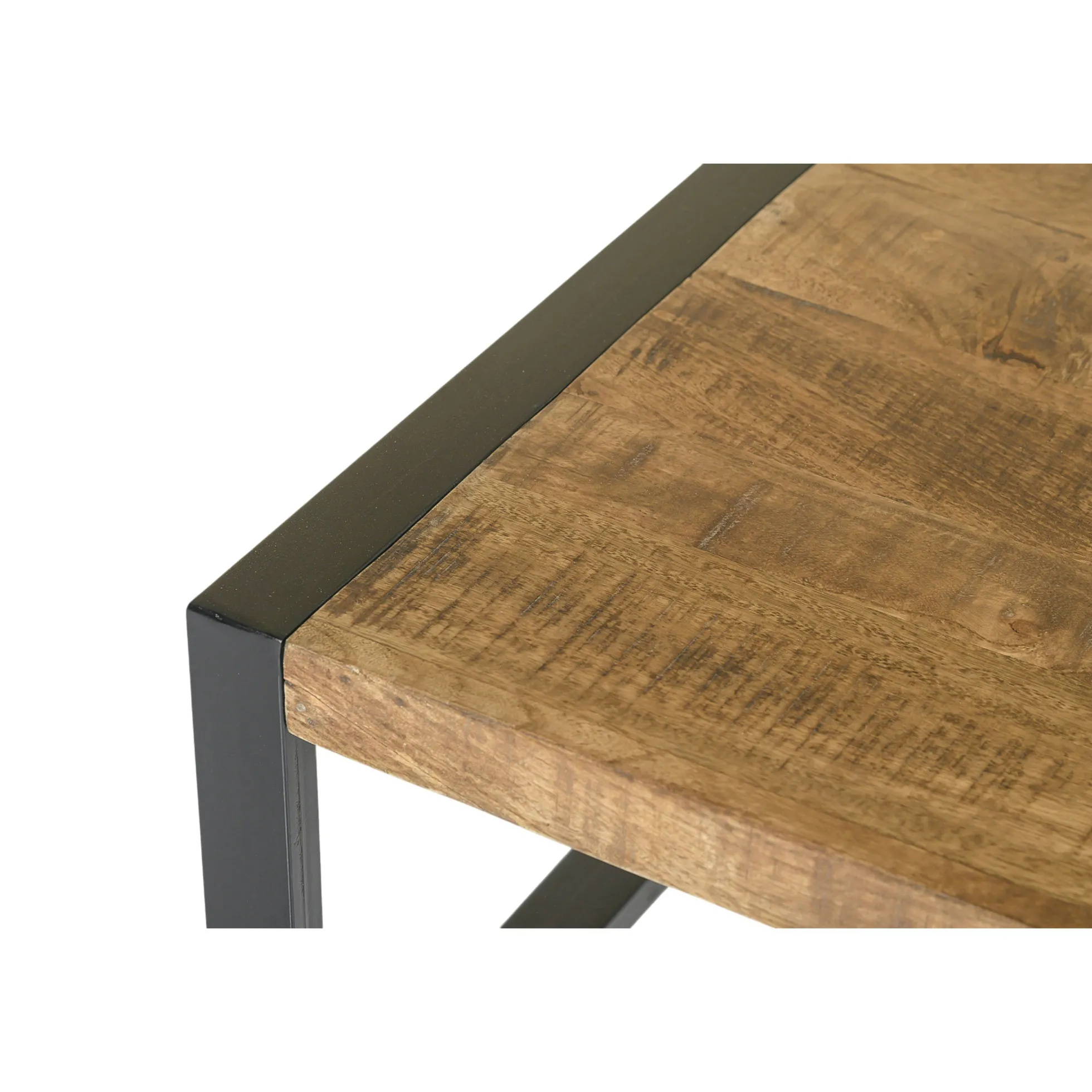 Table de salon rectangulaire bois métal KARGO