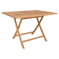 Table d'extérieur en teck 120 cm TANETE