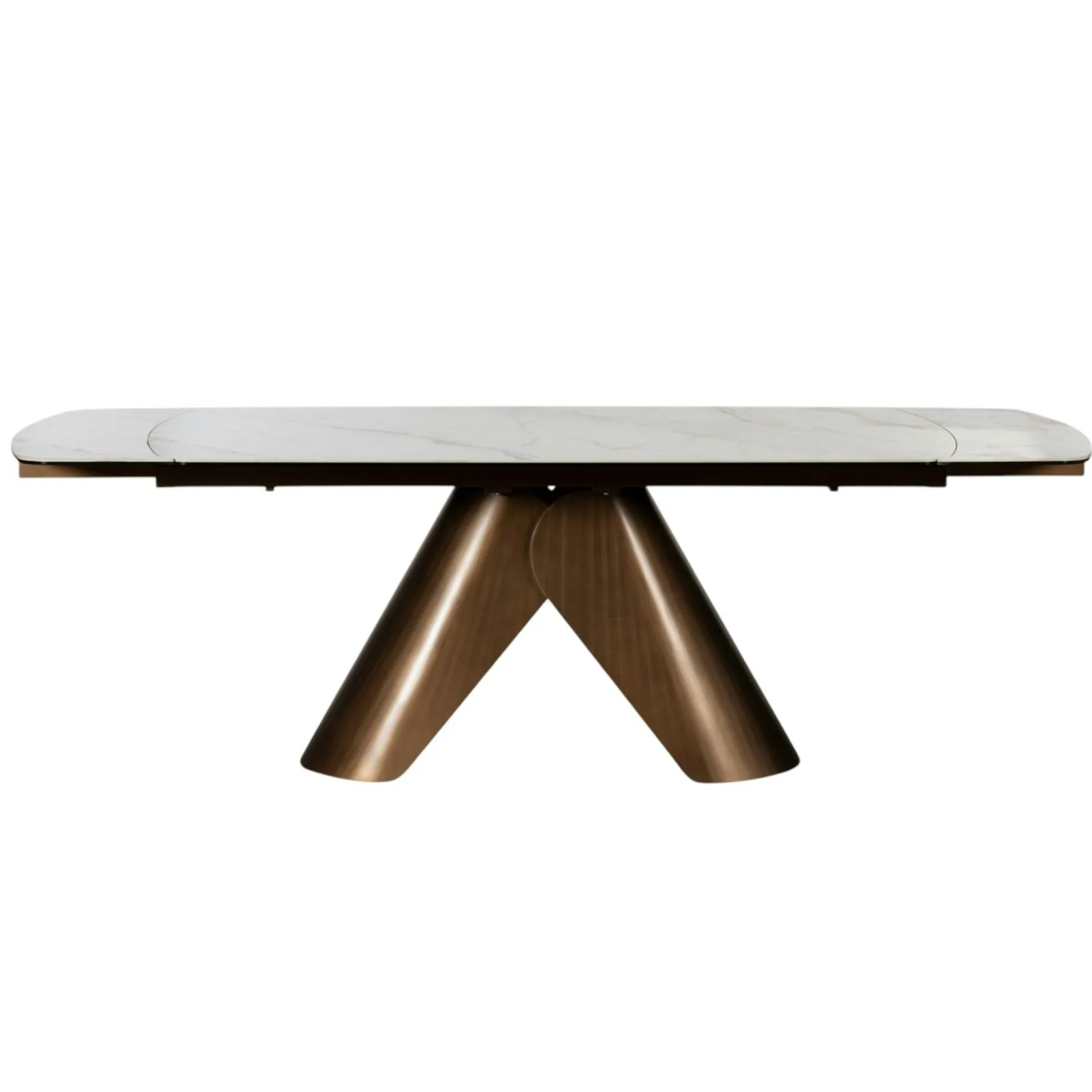 Table en céramique blanche 180-260 cm SEMPIONE
