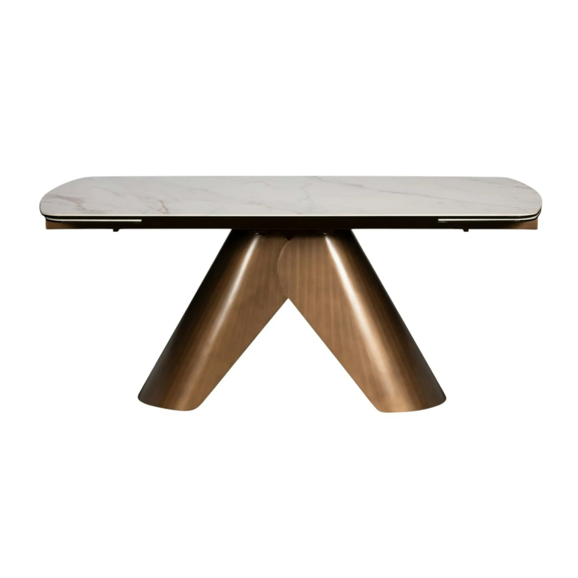 Table en céramique blanche 180-260 cm SEMPIONE