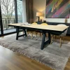 Table en céramique extensible effet bois 160-270 cm LOMBARDIE