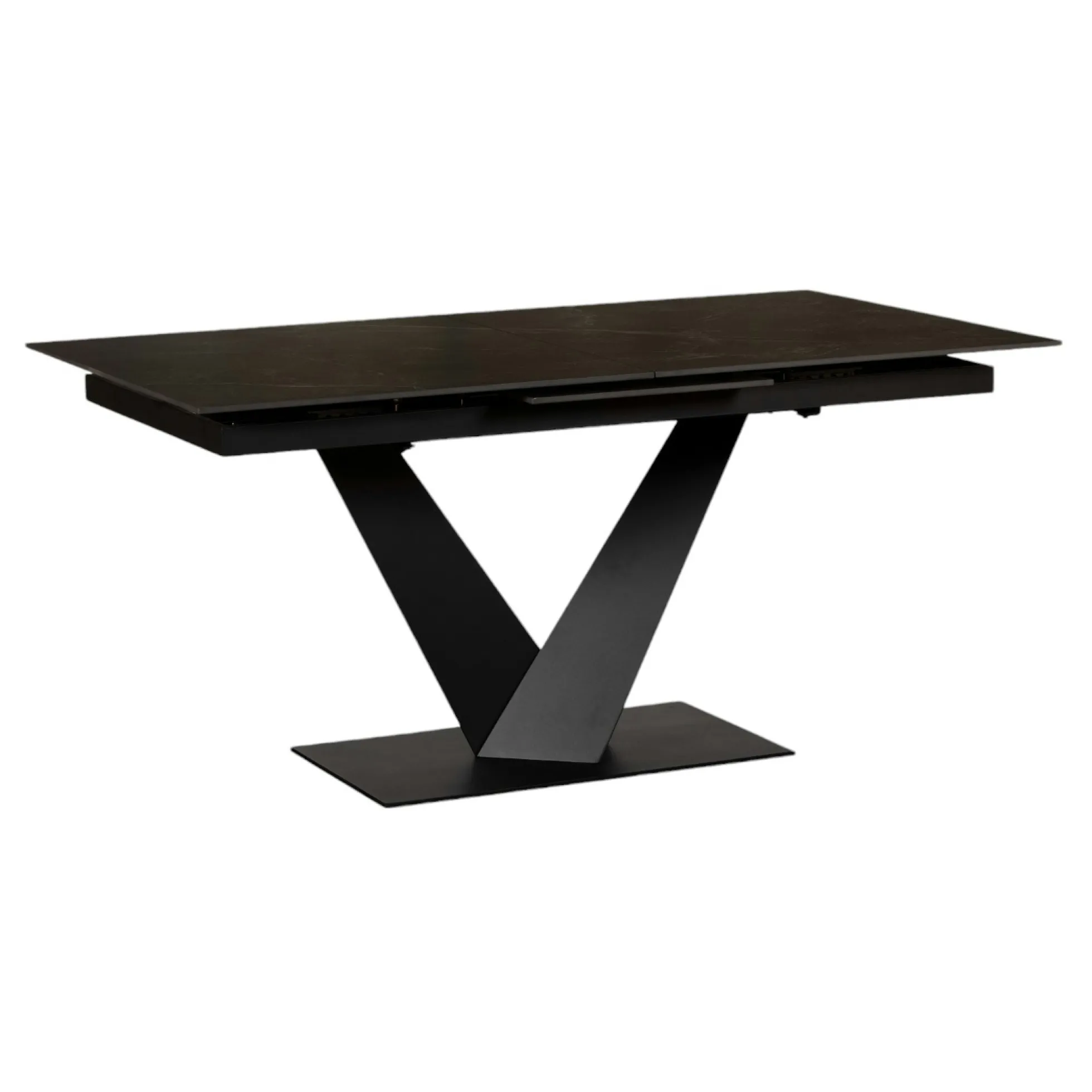 Table en céramique noire extensible 160-205 cm OTTAWA