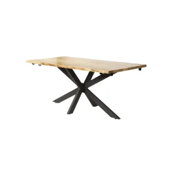 Table extensible 175/275 acacia bords irréguliers MELBOURNE
