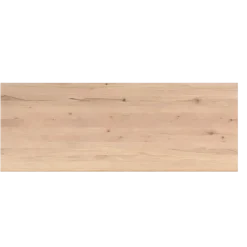 Table extensible bois blanc bords droits pied grège 200 cm PALERME