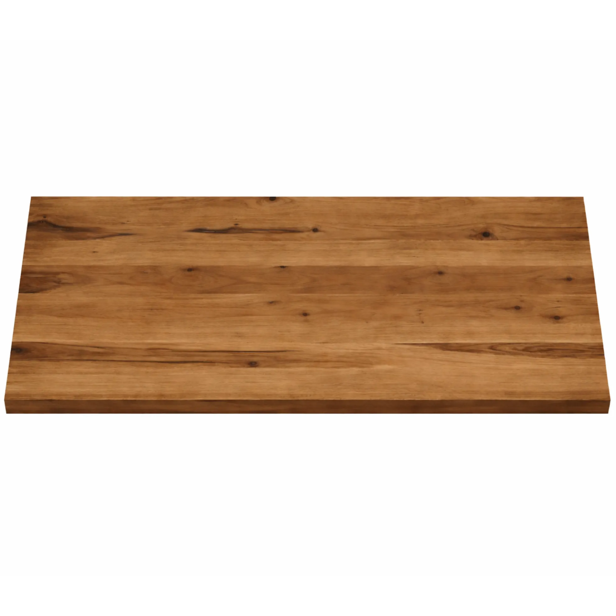 Table extensible bois brun bords droits pied grège 220 cm PALERME