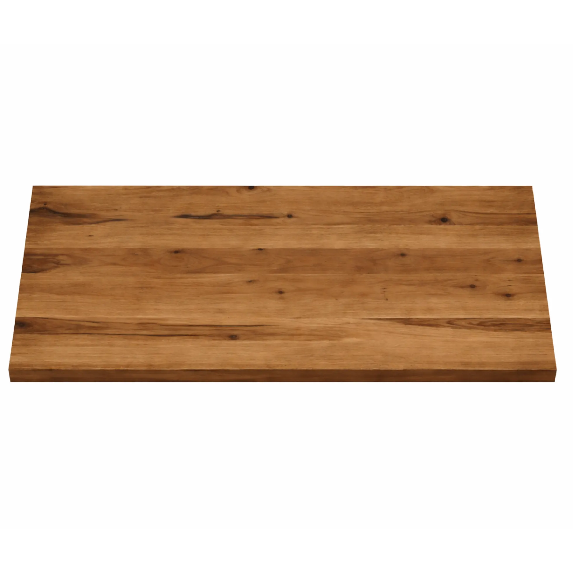 Table extensible bois brun bords droits pieds verre 220 cm PALERME