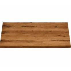 Table extensible bois brun bords droits pieds en X 200 cm PALERME