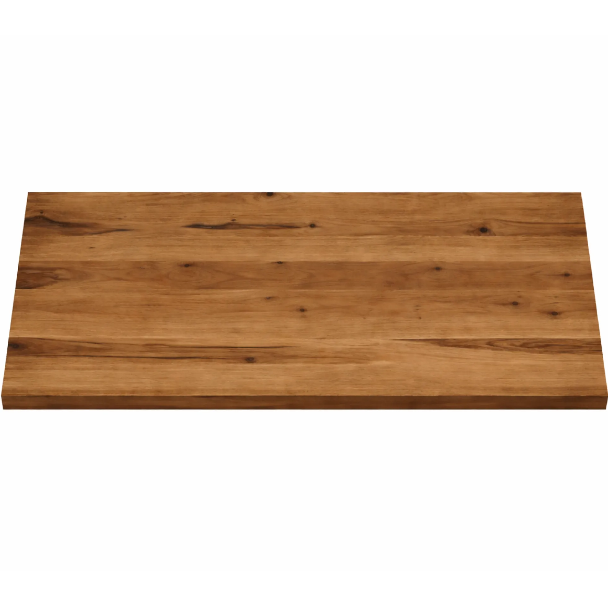 Table extensible bois brun bords droits pied grège 240 cm PALERME