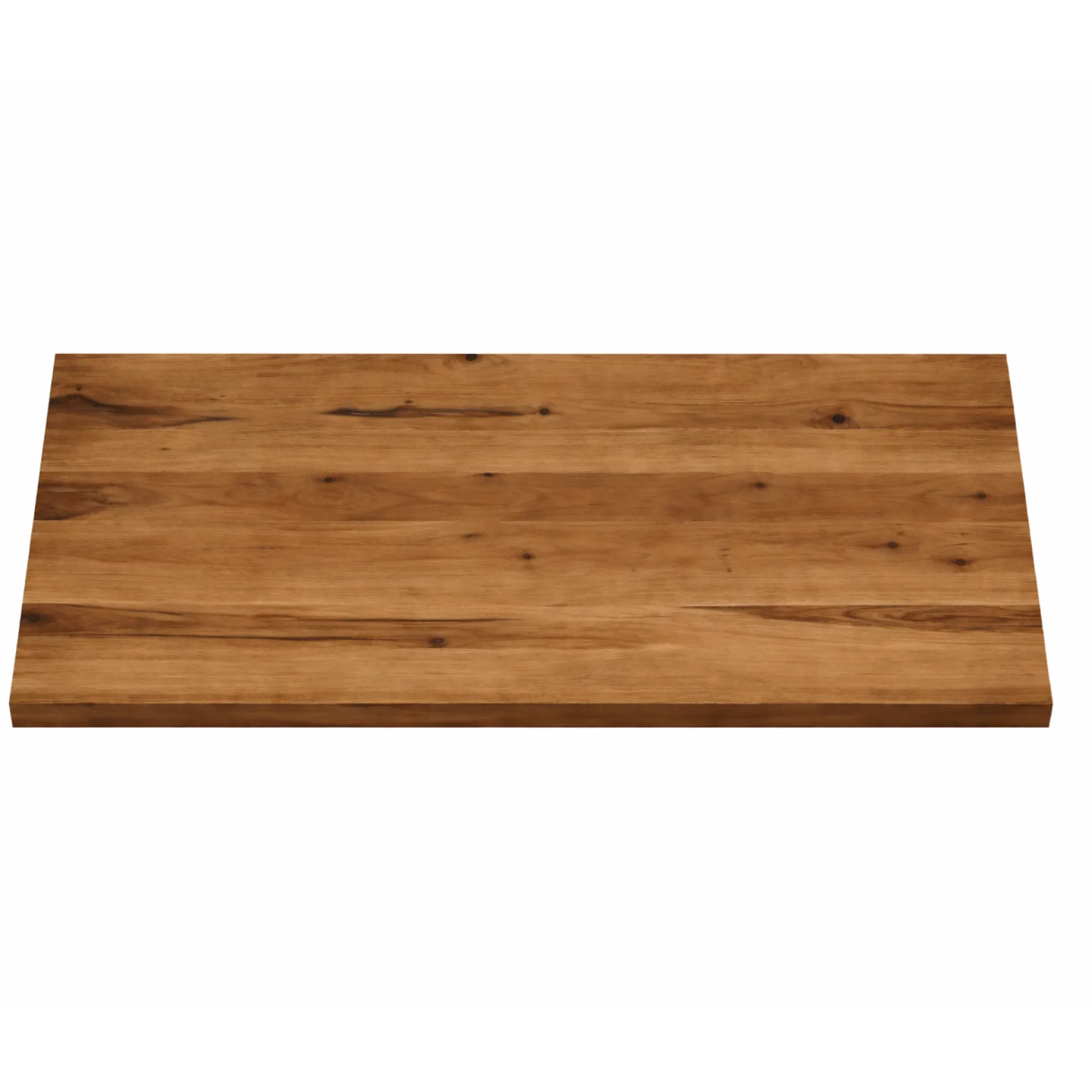 Table extensible bois brun bords droits pieds verre 180 cm PALERME