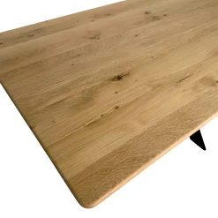 Table extensible bois de chêne huilé bords arrondis 200 cm HAVEN