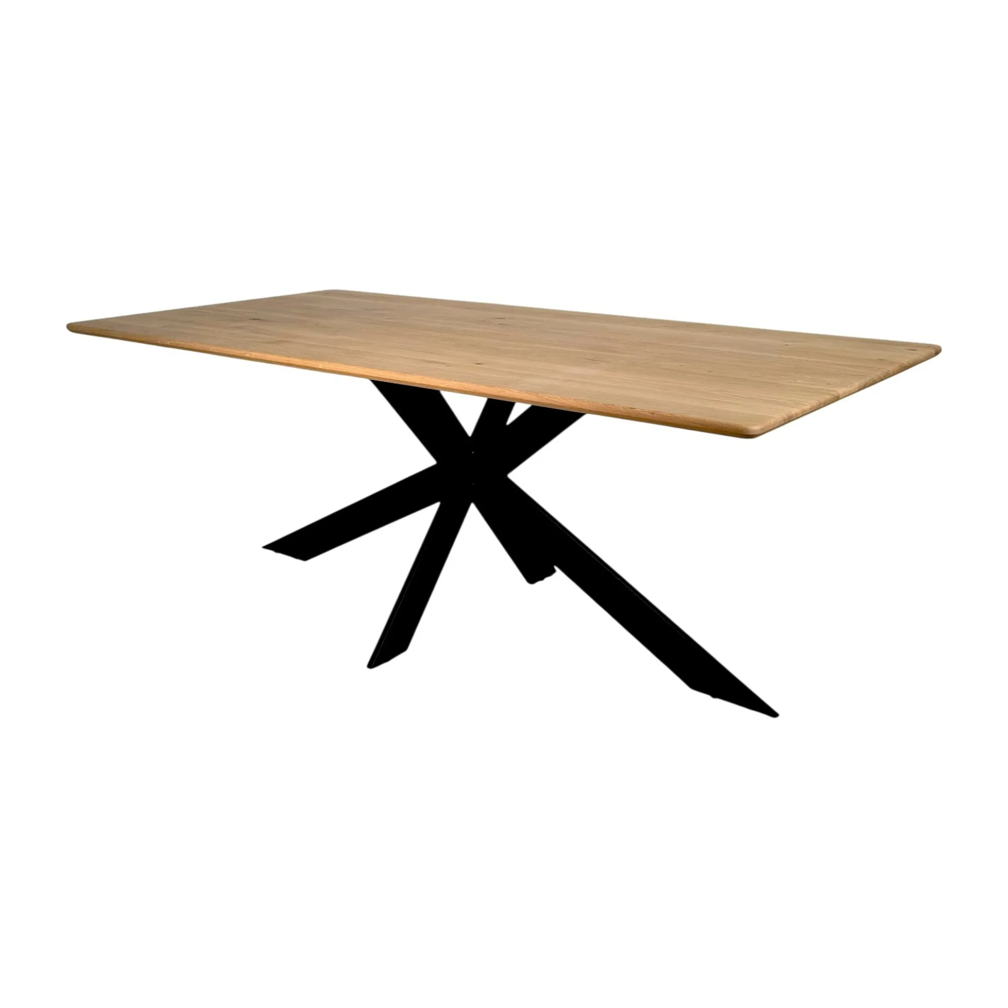 Table extensible bois de chêne huilé bords arrondis 200 cm HAVEN