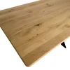 Table extensible bois de chêne huilé bords arrondis 220 cm HAVEN