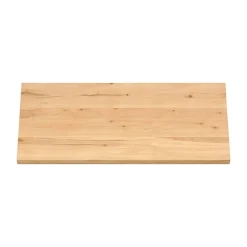 Table extensible bois huilé bords droits pied noir fin 200 cm PALERME