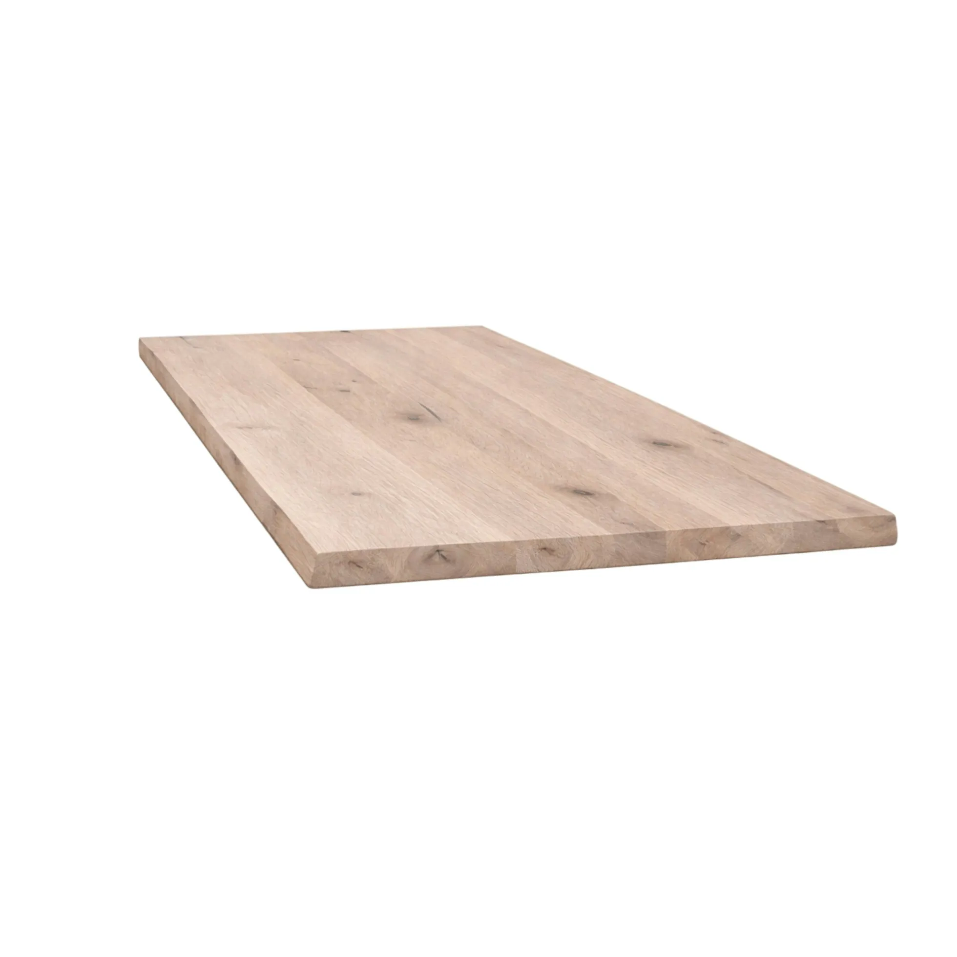 Table extensible chêne grisé bords naturels pied graphique 220 cm PALERME
