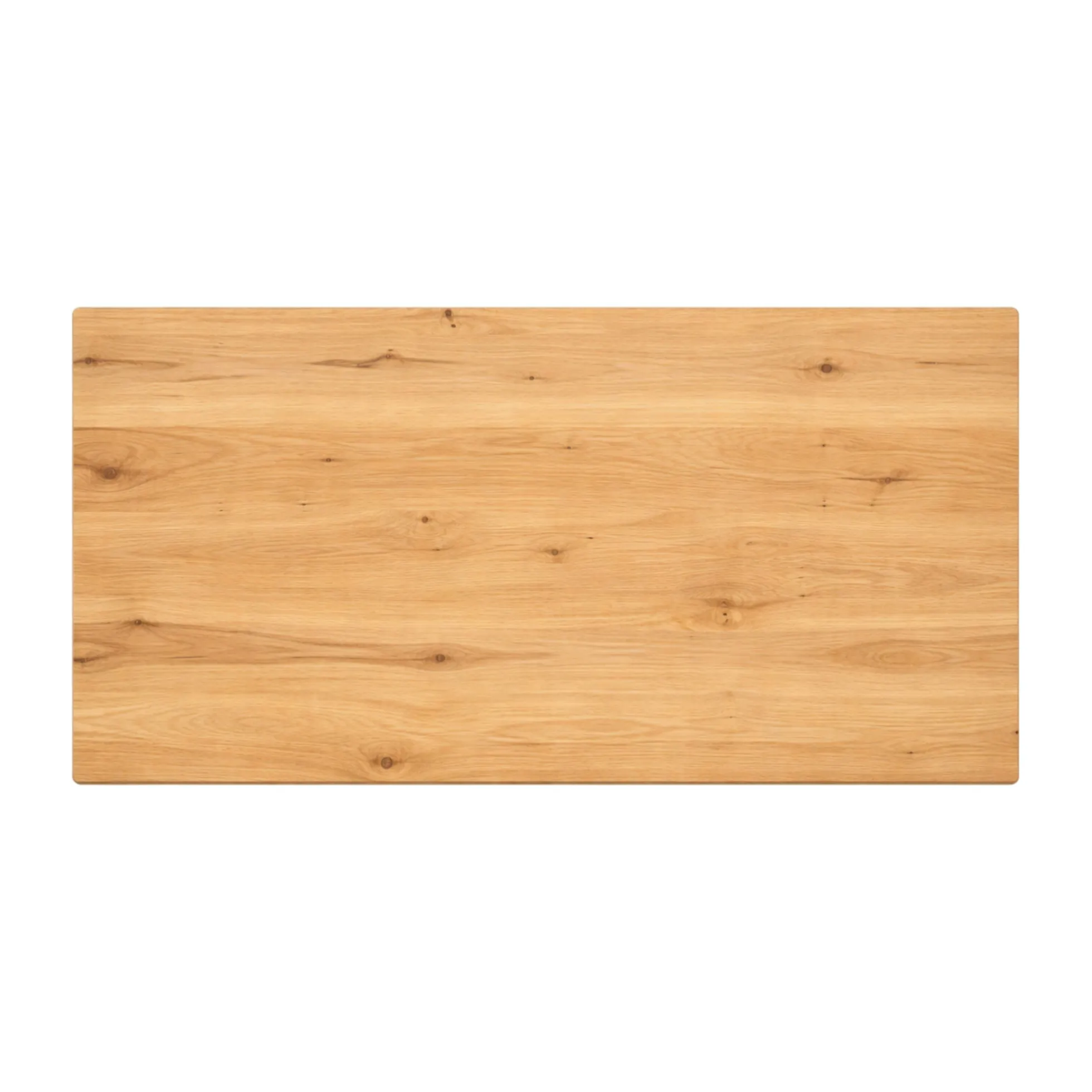 Table extensible chêne huilé bords biseautés pied grège 240 cm PALERME