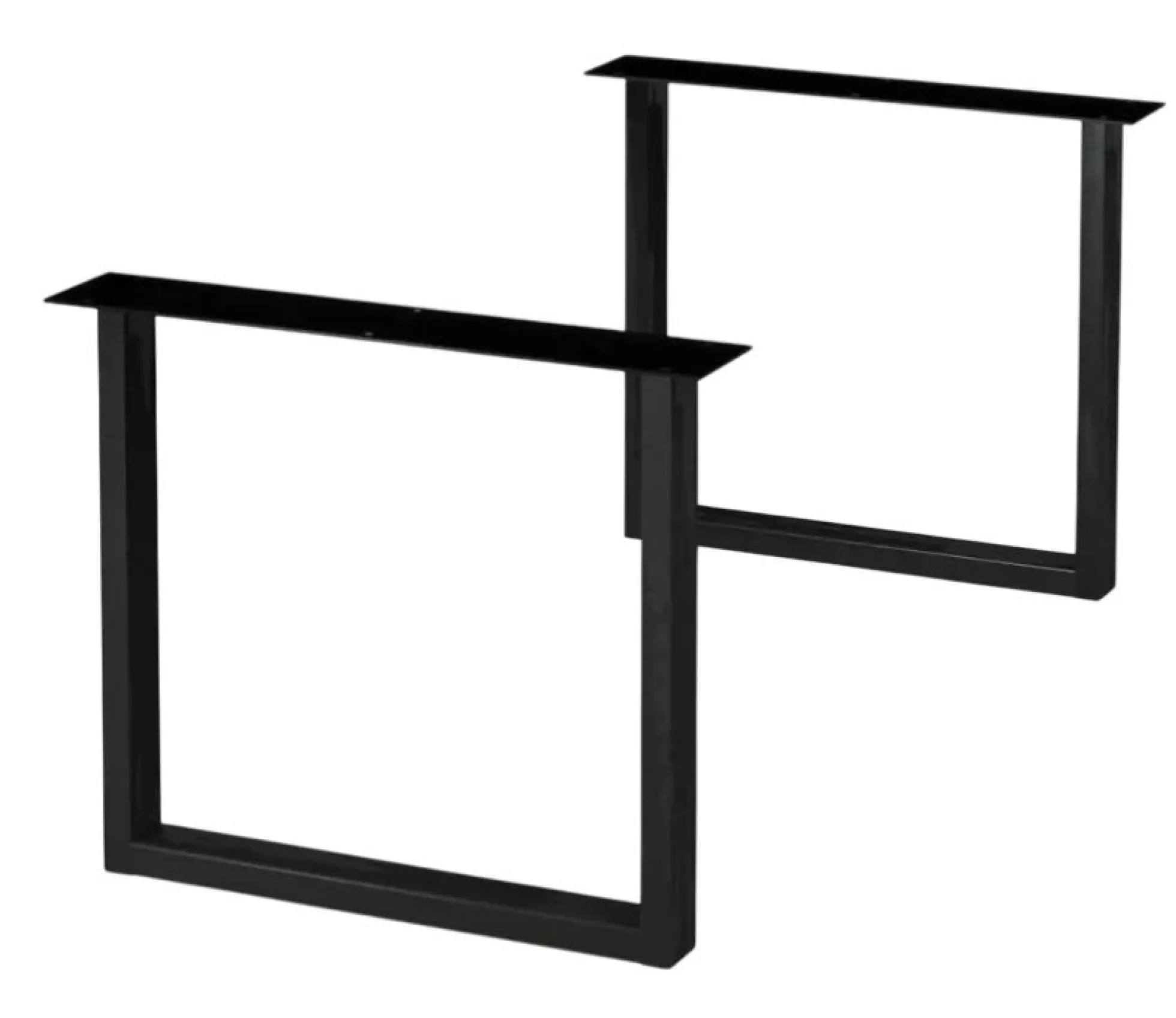 Table extensible chêne huilé bords naturels pieds en U 220 cm PALERME