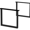 Table extensible chêne huilé bords naturels pieds en U 180 cm PALERME