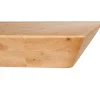 Table extensible chêne huilé bords biseautés pieds verre 240 cm PALERME