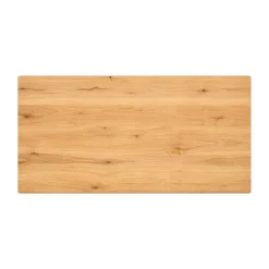 Table extensible chêne huilé bords biseautés pieds en X 220 cm PALERME