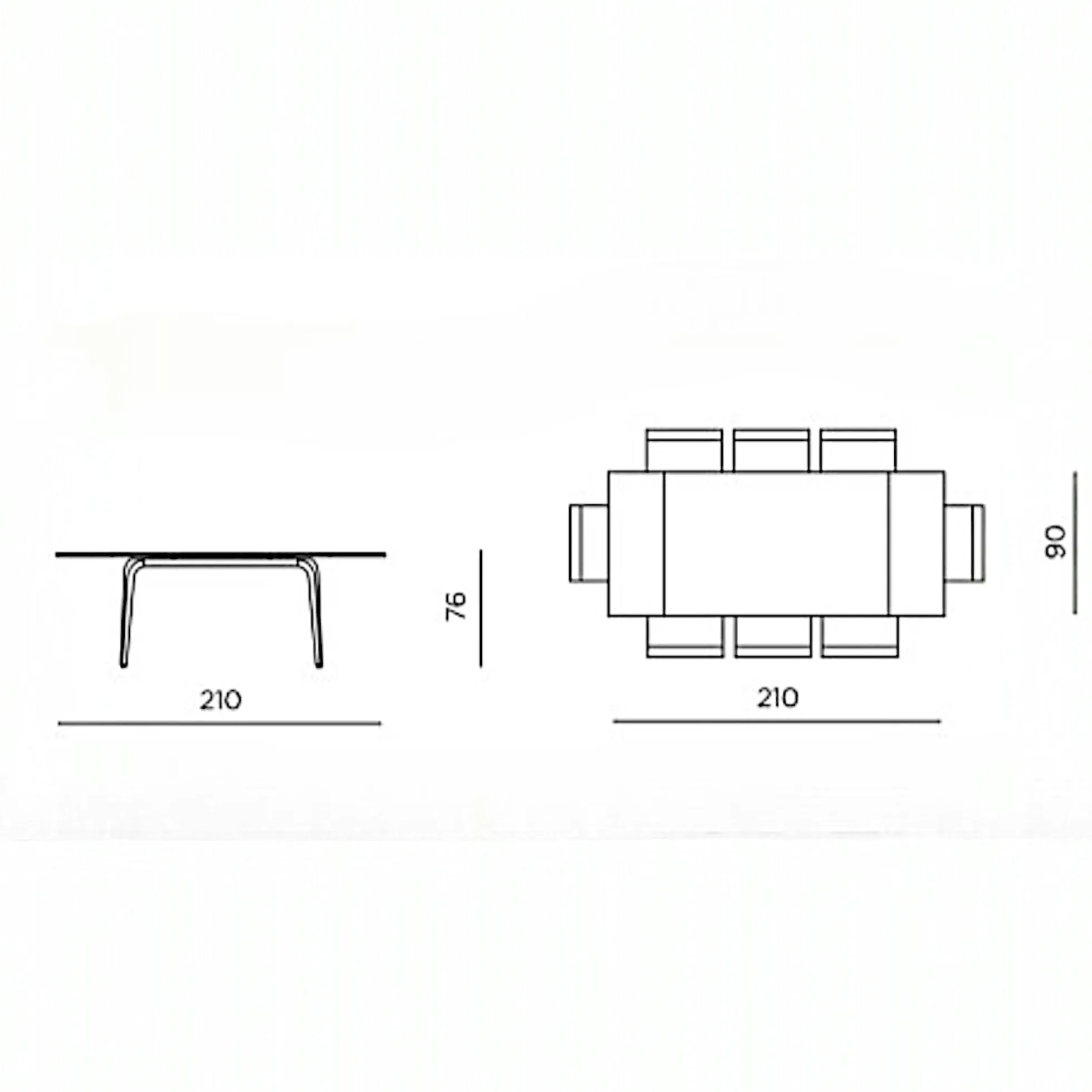 Table extensible céramique effet marbre contrasté 140-220 cm LORA